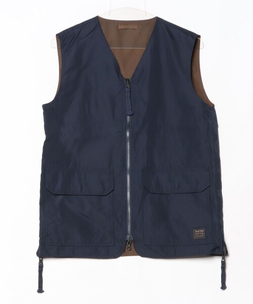 セール】【TAION/タイオン】MILITARY REVERSIBLE V NECK VEST