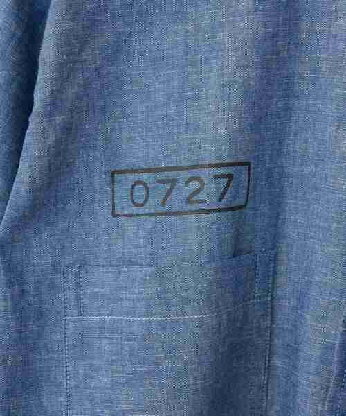 HYSTERIC GLAMOUR（ヒステリックグラマー）の「KINKY JEANS プリズナーシャツ（シャツ/ブラウス・メンズ・ライトインディゴブルー・X-LARGE/LARGE/MEDIUM/SMALL）」の3枚目の写真