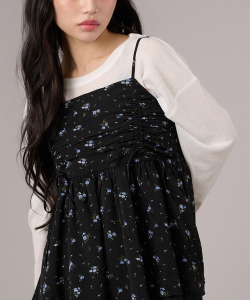 apres jour mignon(アプレジュールミニョン)の「シアートップス(Tシャツ/カットソー・レディース・オフホワイト/ピンク/ブラック/ミント/オレンジ/イエロー/ブルー/ピンクベージュ/ブラウン系その他/グリーン・X-LARGE/フリー)」の2枚目の写真