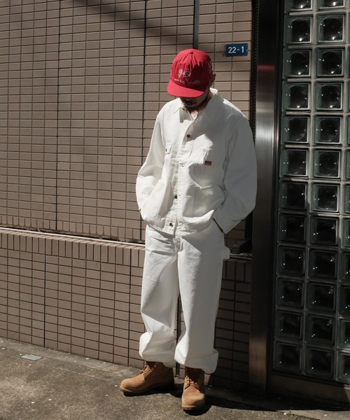 PENNEYS(ぺニーズ)の「PENNEY'S ぺニーズ / 10oz DENIM 50S OVERALL(サロペット/オーバーオール・メンズ・ブラック/ホワイト・LARGE/MEDIUM)」の9枚目の写真
