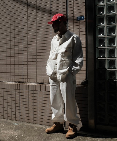 PENNEYS(ぺニーズ)の「PENNEY'S ぺニーズ / 10oz DENIM 50S OVERALL(サロペット/オーバーオール・メンズ・ブラック/ホワイト・LARGE/MEDIUM)」の10枚目の写真