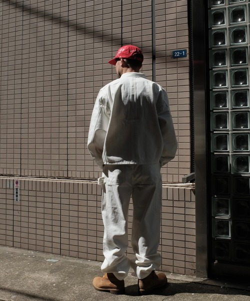 PENNEYS(ぺニーズ)の「PENNEY'S ぺニーズ / 10oz DENIM 50S OVERALL(サロペット/オーバーオール・メンズ・ブラック/ホワイト・LARGE/MEDIUM)」の11枚目の写真
