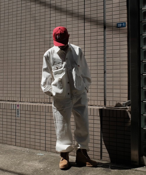 PENNEYS(ぺニーズ)の「PENNEY'S ぺニーズ / 10oz DENIM 50S OVERALL(サロペット/オーバーオール・メンズ・ブラック/ホワイト・LARGE/MEDIUM)」の13枚目の写真