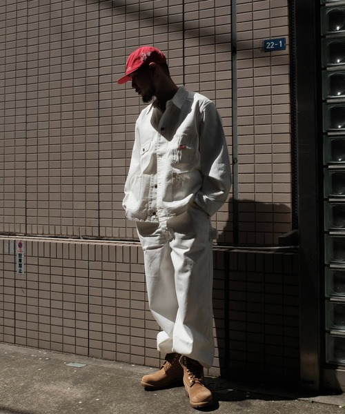 PENNEYS(ぺニーズ)の「PENNEY'S ぺニーズ / 10oz DENIM 50S OVERALL(サロペット/オーバーオール・メンズ・ブラック/ホワイト・LARGE/MEDIUM)」の14枚目の写真