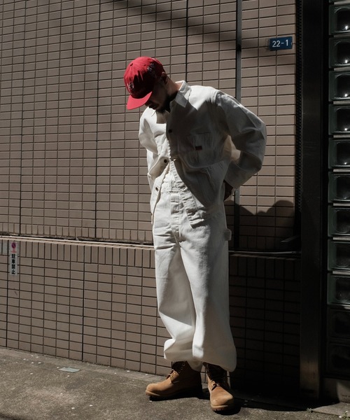 PENNEYS(ぺニーズ)の「PENNEY'S ぺニーズ / 10oz DENIM 50S OVERALL(サロペット/オーバーオール・メンズ・ブラック/ホワイト・LARGE/MEDIUM)」の15枚目の写真