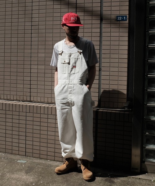 PENNEYS(ぺニーズ)の「PENNEY'S ぺニーズ / 10oz DENIM 50S OVERALL(サロペット/オーバーオール・メンズ・ブラック/ホワイト・LARGE/MEDIUM)」の5枚目の写真