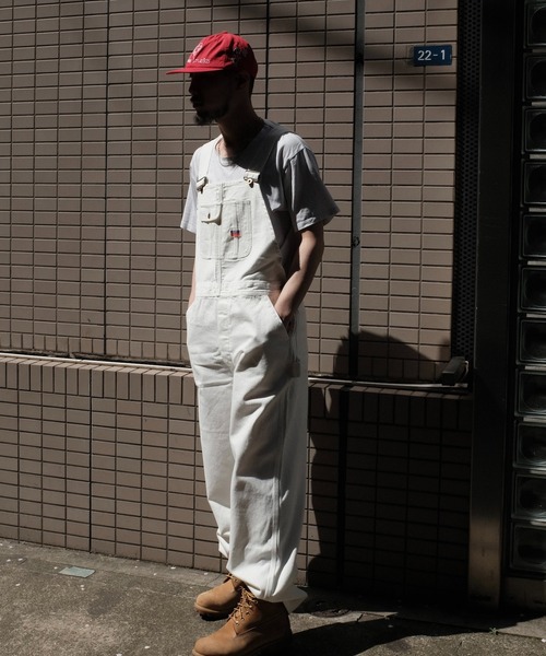 PENNEYS(ぺニーズ)の「PENNEY'S ぺニーズ / 10oz DENIM 50S OVERALL(サロペット/オーバーオール・メンズ・ブラック/ホワイト・LARGE/MEDIUM)」の4枚目の写真