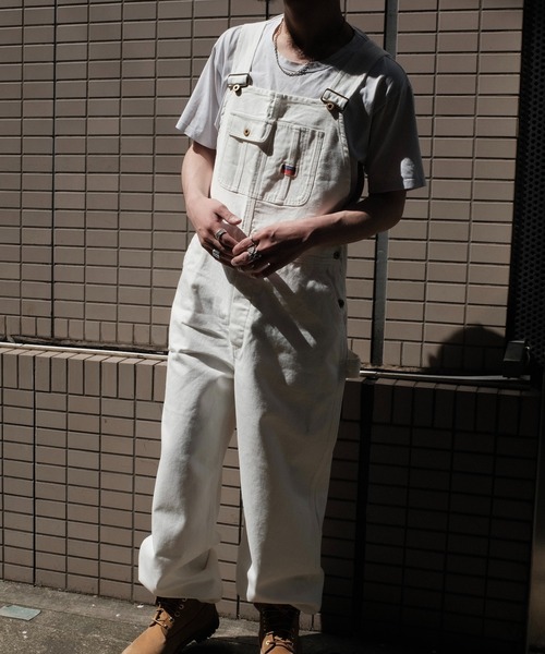 PENNEYS(ぺニーズ)の「PENNEY'S ぺニーズ / 10oz DENIM 50S OVERALL(サロペット/オーバーオール・メンズ・ブラック/ホワイト・LARGE/MEDIUM)」の7枚目の写真