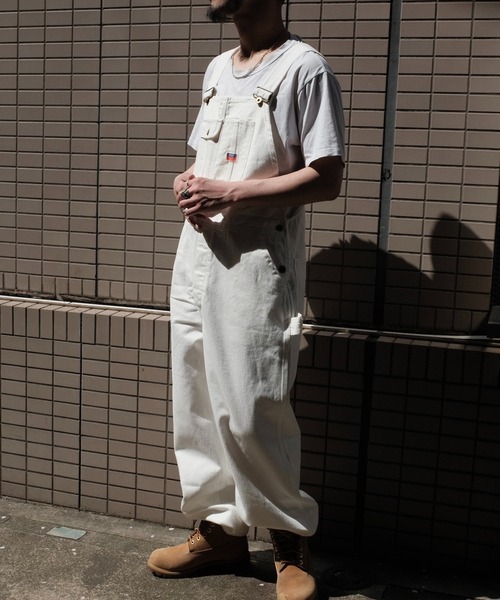 PENNEYS(ぺニーズ)の「PENNEY'S ぺニーズ / 10oz DENIM 50S OVERALL(サロペット/オーバーオール・メンズ・ブラック/ホワイト・LARGE/MEDIUM)」の3枚目の写真
