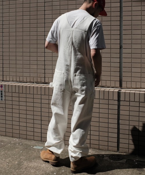 PENNEYS(ぺニーズ)の「PENNEY'S ぺニーズ / 10oz DENIM 50S OVERALL(サロペット/オーバーオール・メンズ・ブラック/ホワイト・LARGE/MEDIUM)」の8枚目の写真