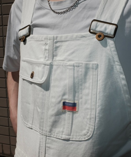 PENNEYS(ぺニーズ)の「PENNEY'S ぺニーズ / 10oz DENIM 50S OVERALL(サロペット/オーバーオール・メンズ・ブラック/ホワイト・LARGE/MEDIUM)」の19枚目の写真