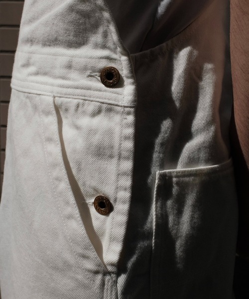 PENNEYS(ぺニーズ)の「PENNEY'S ぺニーズ / 10oz DENIM 50S OVERALL(サロペット/オーバーオール・メンズ・ブラック/ホワイト・LARGE/MEDIUM)」の21枚目の写真