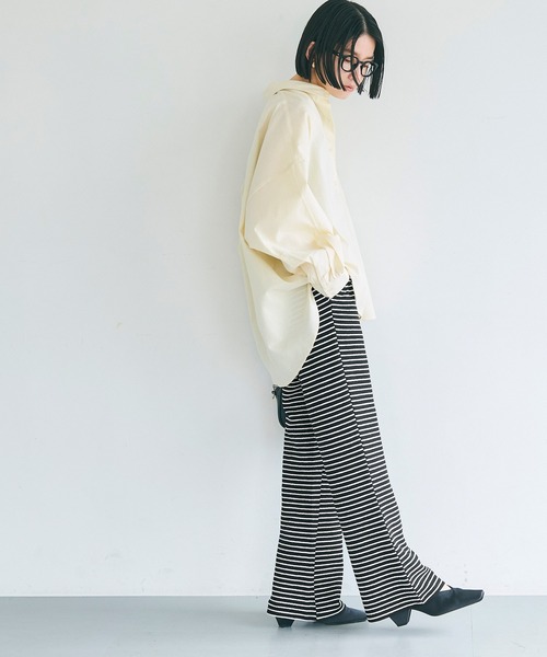 coca(coca)(コカ)の「膨れボーダーイージーパンツ(その他パンツ・レディース・アイボリー/ブラック・S/L/M)」の18枚目の写真