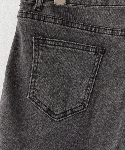 Chick（チック）の「Side Gather Short Denim Pants / サイドギャザーショートデニムパンツ（デニムパンツ・レディース・ブルー/グレー・FREE）」の6枚目の写真