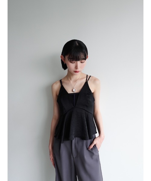 sahara（サハラ）の「2way T-Strap Tiered Dress（ワンピース・レディース・ブラック/ライトブルー/ベージュ・FREE）」の21枚目の写真