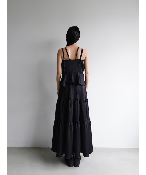 sahara（サハラ）の「2way T-Strap Tiered Dress（ワンピース・レディース・ブラック/ライトブルー/ベージュ・FREE）」の16枚目の写真