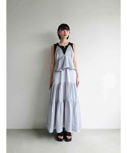 ドレス パーティードレス レディース サハラ sahara 2way T-Strap Tiered Dress（ワンピース）｜sahara（サハラ）の