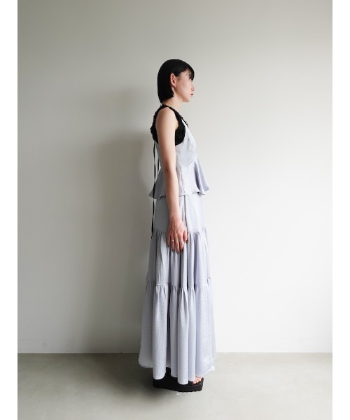 2way T-Strap Tiered Dress（ワンピース）｜sahara（サハラ）の
