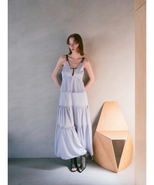 ワンピース 2way T-Strap Tiered Dress / sahara セール】2way T-Strap Tiered Dress（ワンピース）｜sahara