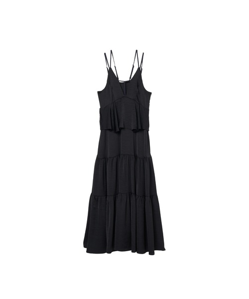 セール】2way T-Strap Tiered Dress（ワンピース）｜sahara