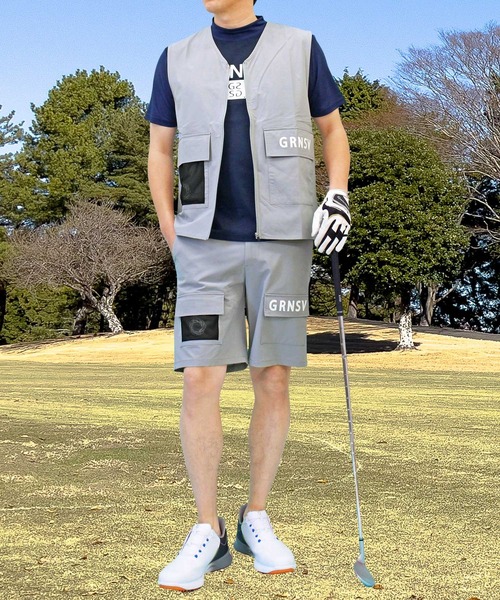 セール】ゴルフ上下セットアップ ベスト ゴルフハーフパンツ ゴルフ 
