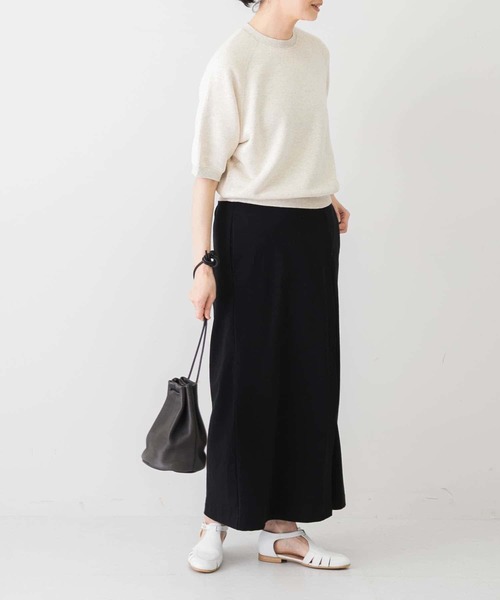 かぐれ（カグレ）の「コットンリヨセル半袖スウェット（スウェット・レディース・チャコールグレー/ライトグレー/オートミール・FREE）」の7枚目の写真