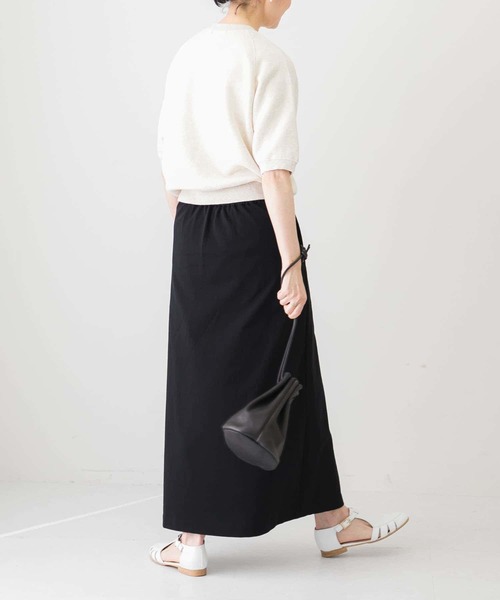 かぐれ（カグレ）の「コットンリヨセル半袖スウェット（スウェット・レディース・チャコールグレー/ライトグレー/オートミール・FREE）」の8枚目の写真