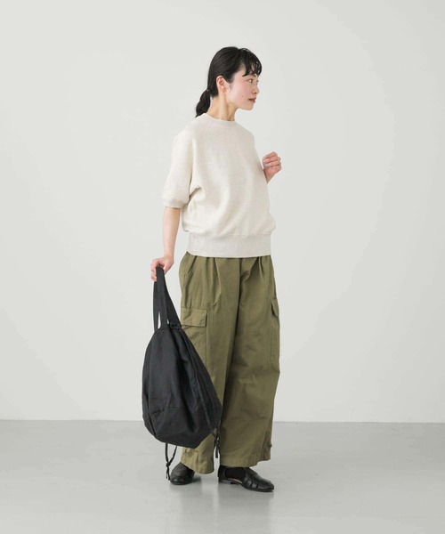 かぐれ（カグレ）の「コットンリヨセル半袖スウェット（スウェット・レディース・チャコールグレー/ライトグレー/オートミール・FREE）」の13枚目の写真