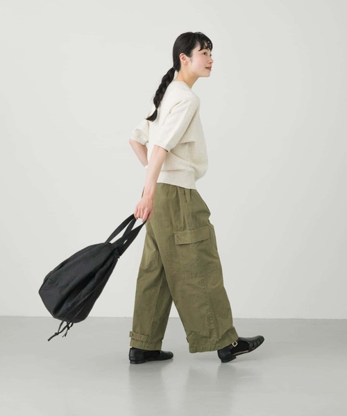 かぐれ（カグレ）の「コットンリヨセル半袖スウェット（スウェット・レディース・チャコールグレー/ライトグレー/オートミール・FREE）」の14枚目の写真