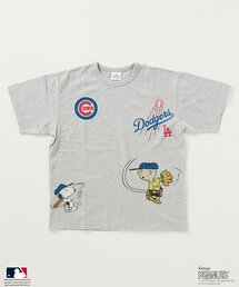 PEANUTS 別注 MLB開幕戦 ベースボール プリントTシャツ
