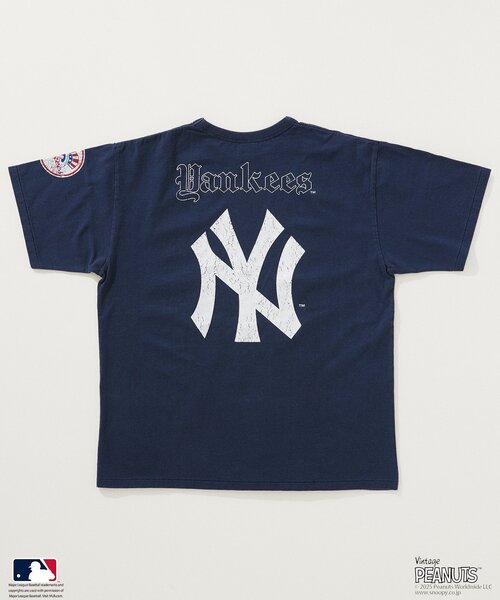 【新品/Lサイズ】PEANUTS別注MLB開幕戦ベースボールプリントTシャツ PEANUTS 別注 MLB開幕戦 ベースボール プリントTシャツ（Tシャツ