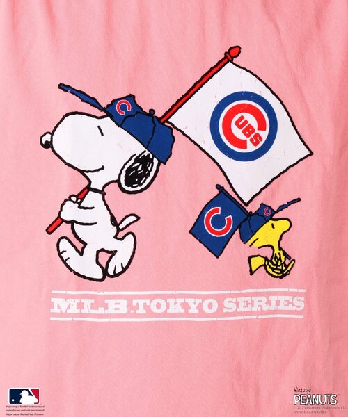PEANUTS 別注 MLB開幕戦 ベースボールプリント　Tシャツ JOURNAL STANDARD relume｜PEANUTS 別注 MLB開幕戦 ベースボール
