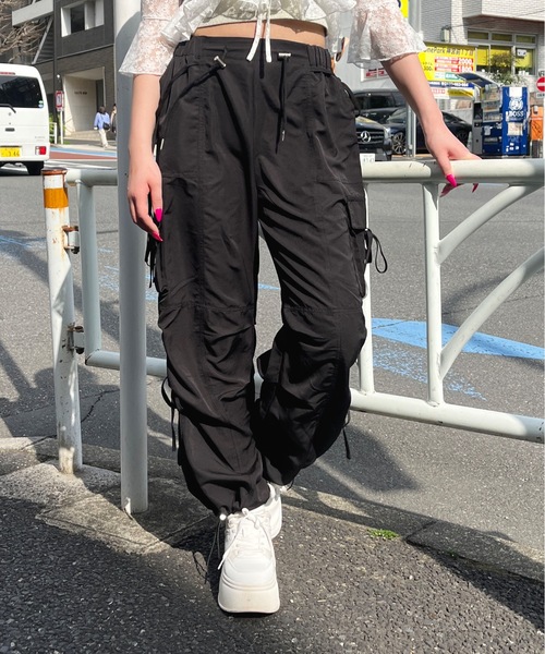 one way(ワンウェイ)の「リボンカーゴパンツ(カーゴパンツ・レディース・ピンク/グレー/ブラック/ホワイト・FREE)」の12枚目の写真