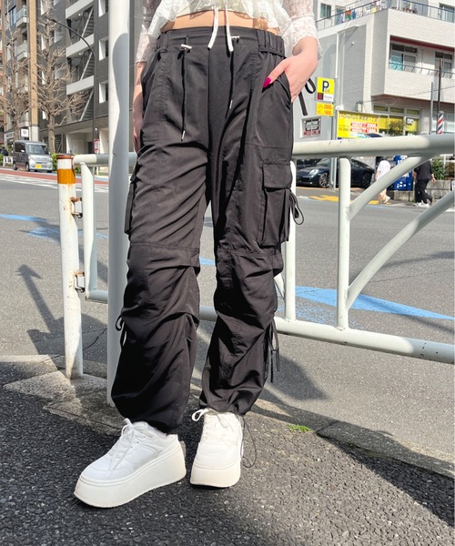 one way(ワンウェイ)の「リボンカーゴパンツ(カーゴパンツ・レディース・ピンク/グレー/ブラック/ホワイト・FREE)」の14枚目の写真