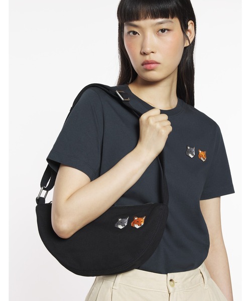 ショルダーバッグ DOUBLE BOLD FOX HEAD BUMBAG DOUBLE FOX HEAD BUMBAG（ショルダーバッグ）｜Maison Kitsune（メゾン