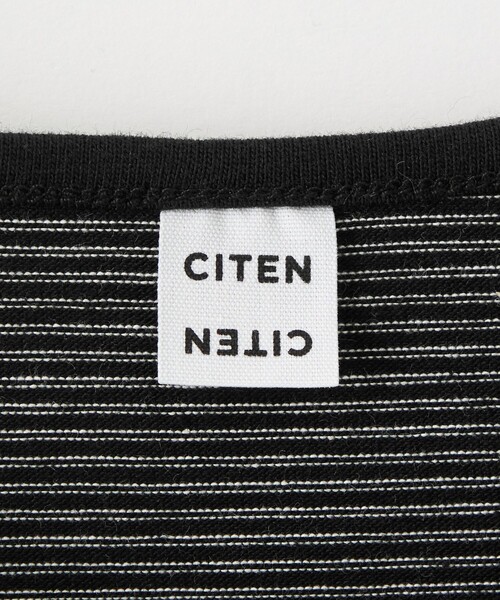 CITEN（シテン）の「＜CITEN＞ボーダー＆トリムT（Tシャツ/カットソー・レディース・ネイビー/イエロー/ブラック・FREE）」の14枚目の写真
