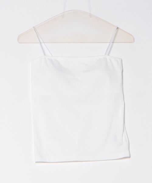 CADUNE（カデュネ）の「カップ付きキャミソール（Tシャツ/カットソー・レディース・ホワイト/ブラック・38）」の12枚目の写真