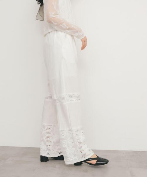 KBF（ケイビーエフ）の「レースドッキングパンツ（その他パンツ・レディース・アイボリー/ブラック・ONE）」の12枚目の写真