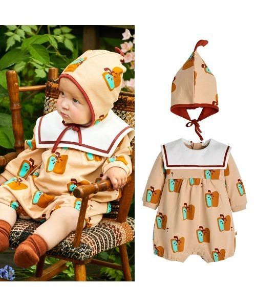 モイモルン　moimoln ハウス柄　帽子付き　ロンパース　　80 楽天市場】【SALE／70%OFF】moimoln モイモルン/【2点セット