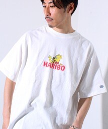 【HARIBO×DISCUS ATHLETIC】コラボ プリント 半袖 クルーネックTシャツ