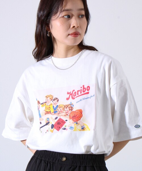 DISCUS ATHLETIC(ディスカス アスレチック)の「【HARIBO×DISCUS ATHLETIC】コラボ プリント 半袖 クルーネックTシャツ(Tシャツ/カットソー・メンズ・ブラック系その他/ホワイト系その他2/ホワイト系その他3/ホワイト系その他4/ブラック系その他2/ブラック系その他3・M/L)」の5枚目の写真