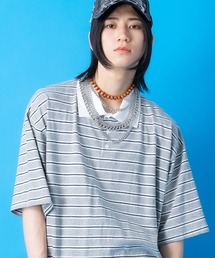 a.p.o.v.（エーピーオービー）の「a.p.o.v. マルチボーダーオーバーサイズラガーシャツ（ポロシャツ）」