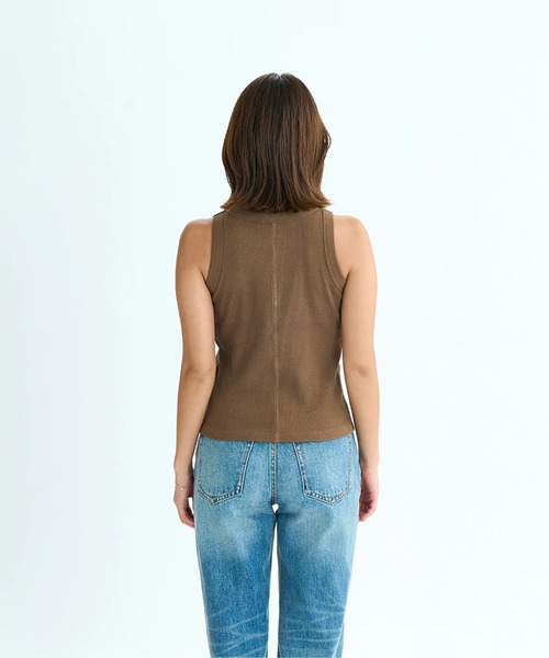 ROXY（ロキシー）の「AWESOME /ロキシーロゴワンポイントタンクトップ（タンクトップ・レディース・ナチュラル/ブラック/ブラウン/グリーン・MEDIUM/LARGE/SMALL）」の16枚目の写真