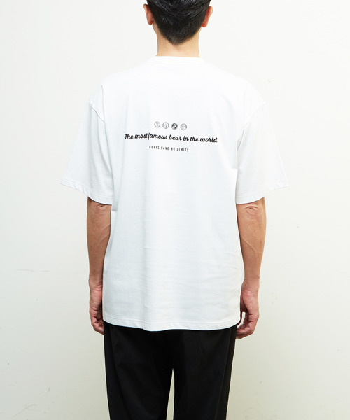 MEN'S MELROSE(メンズメルローズ)の「【MASTER FRAME/マスターフレーム】Teddy Bearポケット刺繍Tシャツ(Tシャツ/カットソー・メンズ・ホワイト/スミクロ・1/2/3/4)」の15枚目の写真