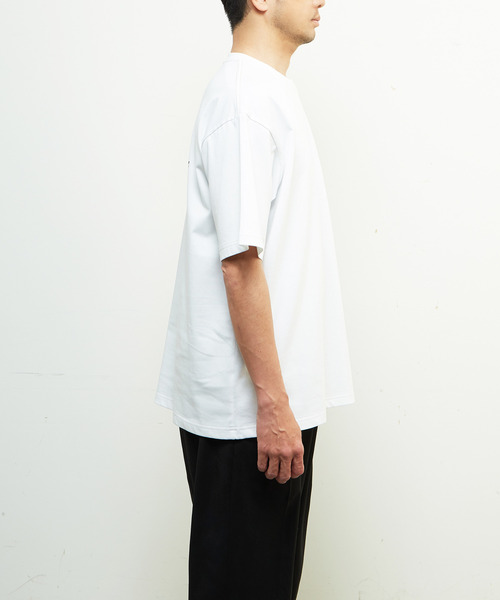 MEN'S MELROSE(メンズメルローズ)の「【MASTER FRAME/マスターフレーム】Teddy Bearポケット刺繍Tシャツ(Tシャツ/カットソー・メンズ・ホワイト/スミクロ・1/2/3/4)」の14枚目の写真
