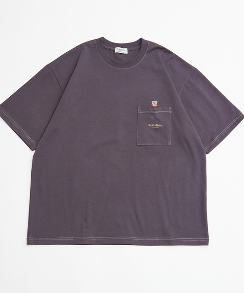 MEN'S MELROSE(メンズメルローズ)の「【MASTER FRAME/マスターフレーム】Teddy Bearポケット刺繍Tシャツ(Tシャツ/カットソー・メンズ・ホワイト/スミクロ・1/2/3/4)」の7枚目の写真