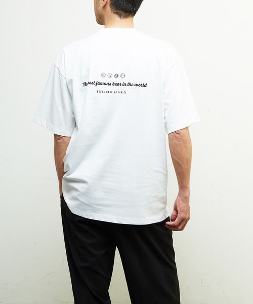 MEN'S MELROSE(メンズメルローズ)の「【MASTER FRAME/マスターフレーム】Teddy Bearポケット刺繍Tシャツ(Tシャツ/カットソー・メンズ・ホワイト/スミクロ・1/2/3/4)」の3枚目の写真