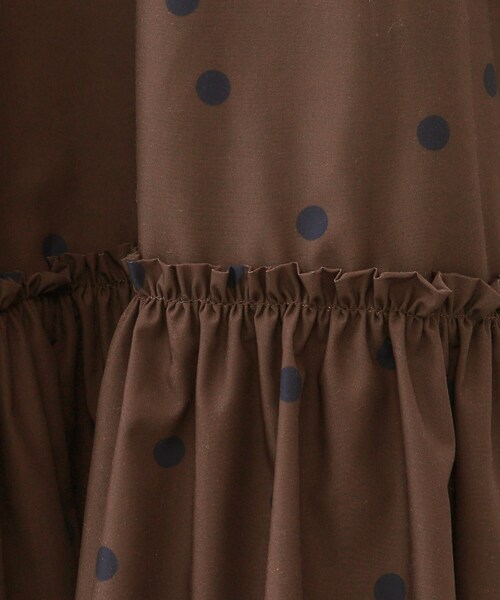 OPAQUE.CLIP（オペークドットクリップ）の「ドットプリントキャミワンピース【洗濯機洗い可】（ワンピース・レディース・ブラック系/ダークブラウン系/ダークブラウン系8・00）」の11枚目の写真
