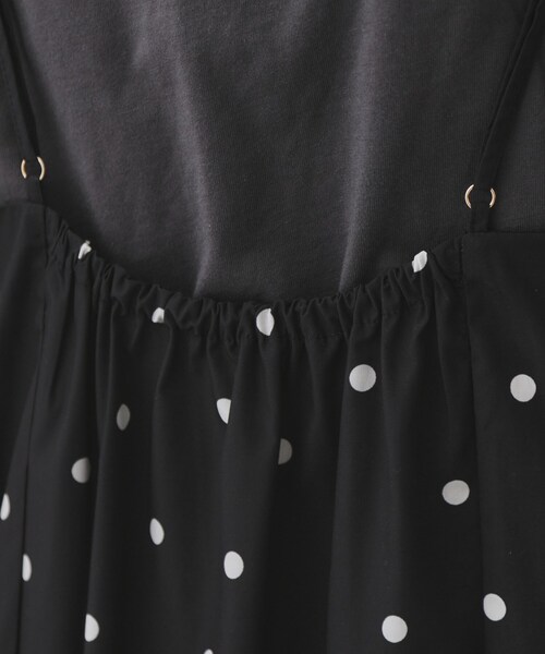 OPAQUE.CLIP（オペークドットクリップ）の「ドットプリントキャミワンピース【洗濯機洗い可】（ワンピース・レディース・ブラック系/ダークブラウン系/ダークブラウン系8・00）」の22枚目の写真