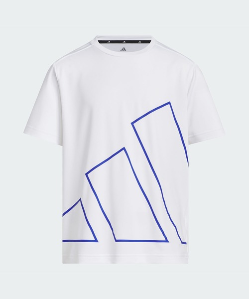 adidas(アディダス)の「マストハブ レギュラーフィット ビッグロゴ キッズ半袖Tシャツ / アディダス adidas(Tシャツ/カットソー・キッズ・ホワイト/ブルー・110/130/140/150/160/120)」の2枚目の写真